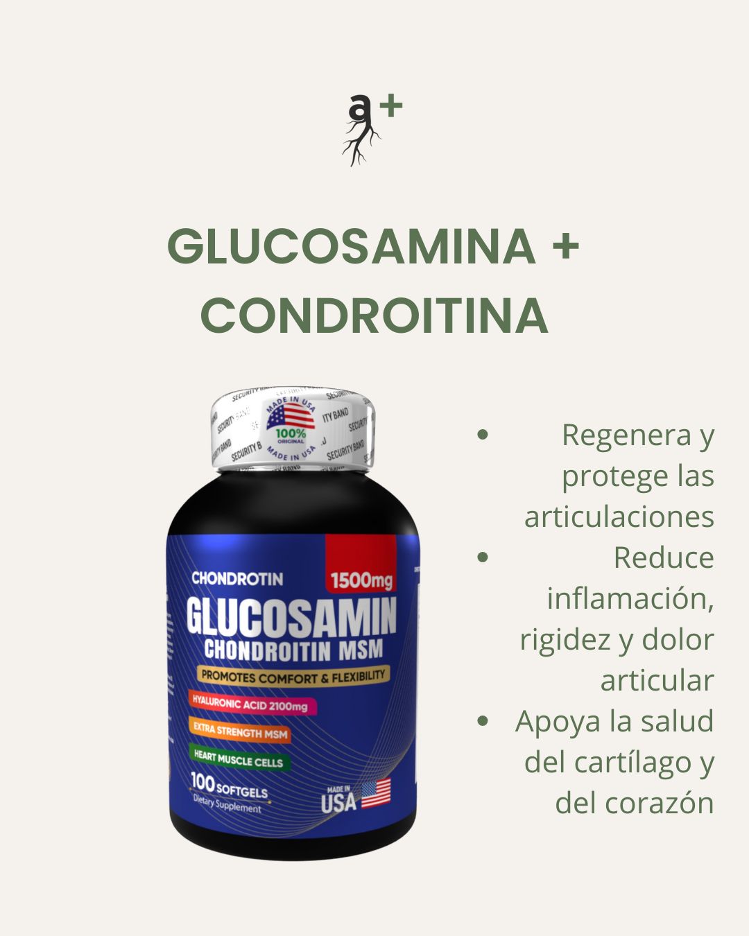Glucosamina+Condroitina+MSM 1500 mg